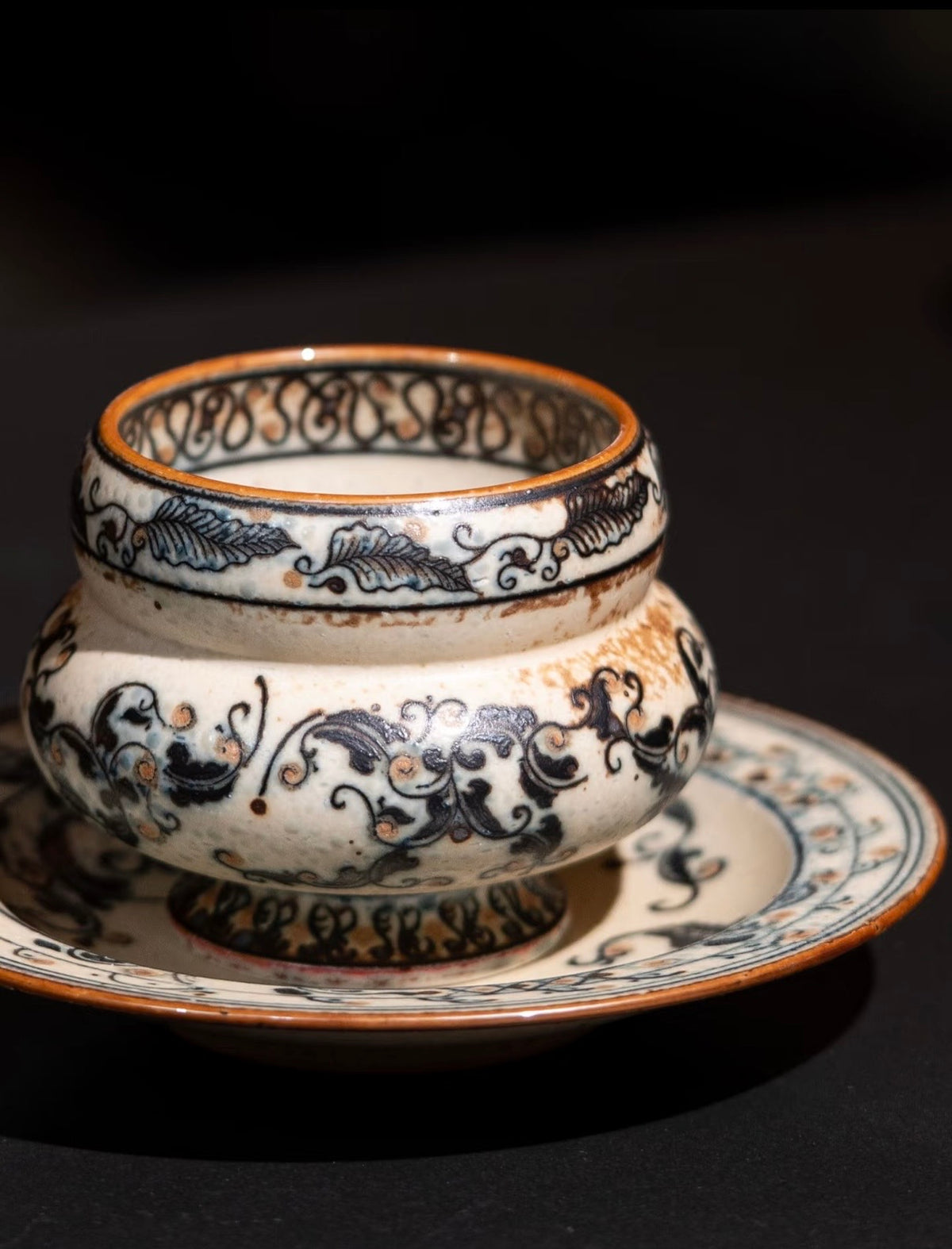 The Gilded Scroll Ring Cup