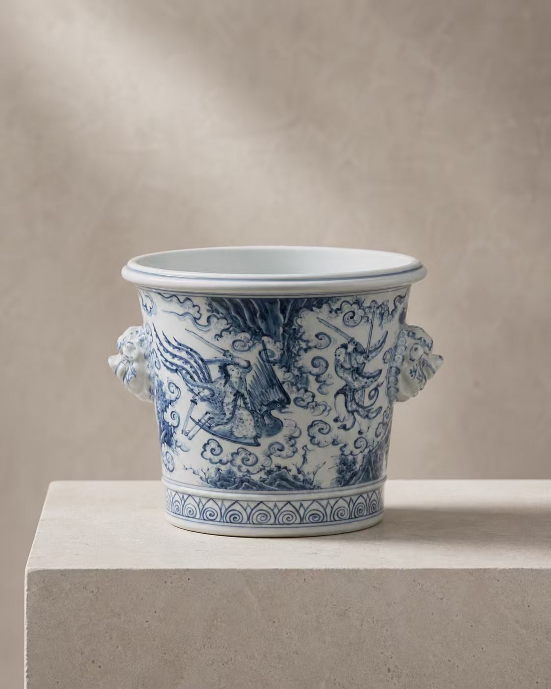 The Blue & White Story Wine Cooler