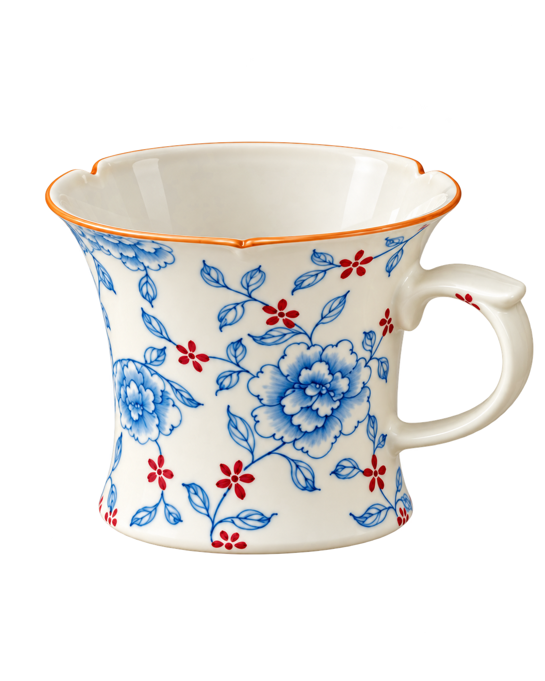 The Sky-Blue Peony Coffee Cup