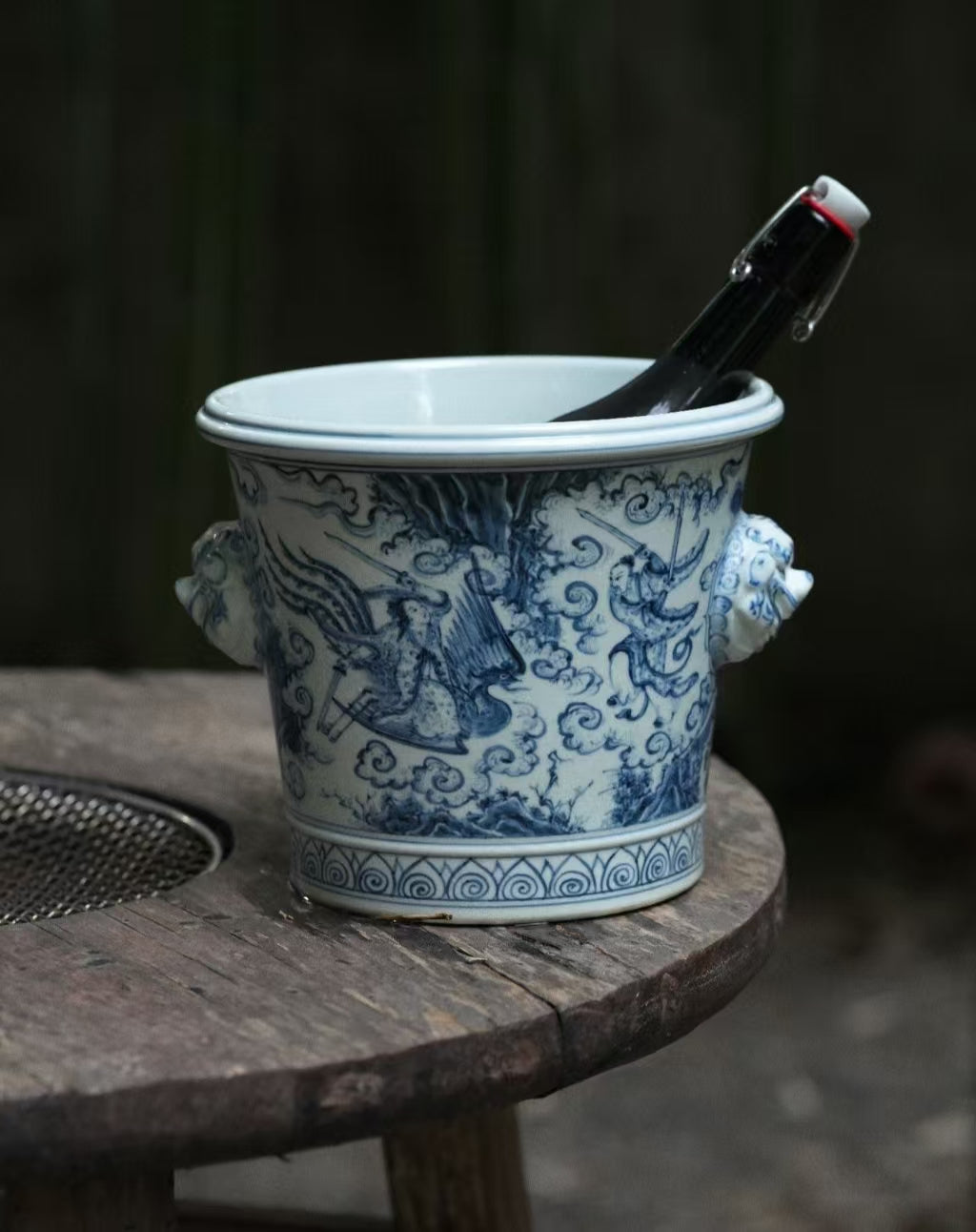 The Blue & White Story Wine Cooler
