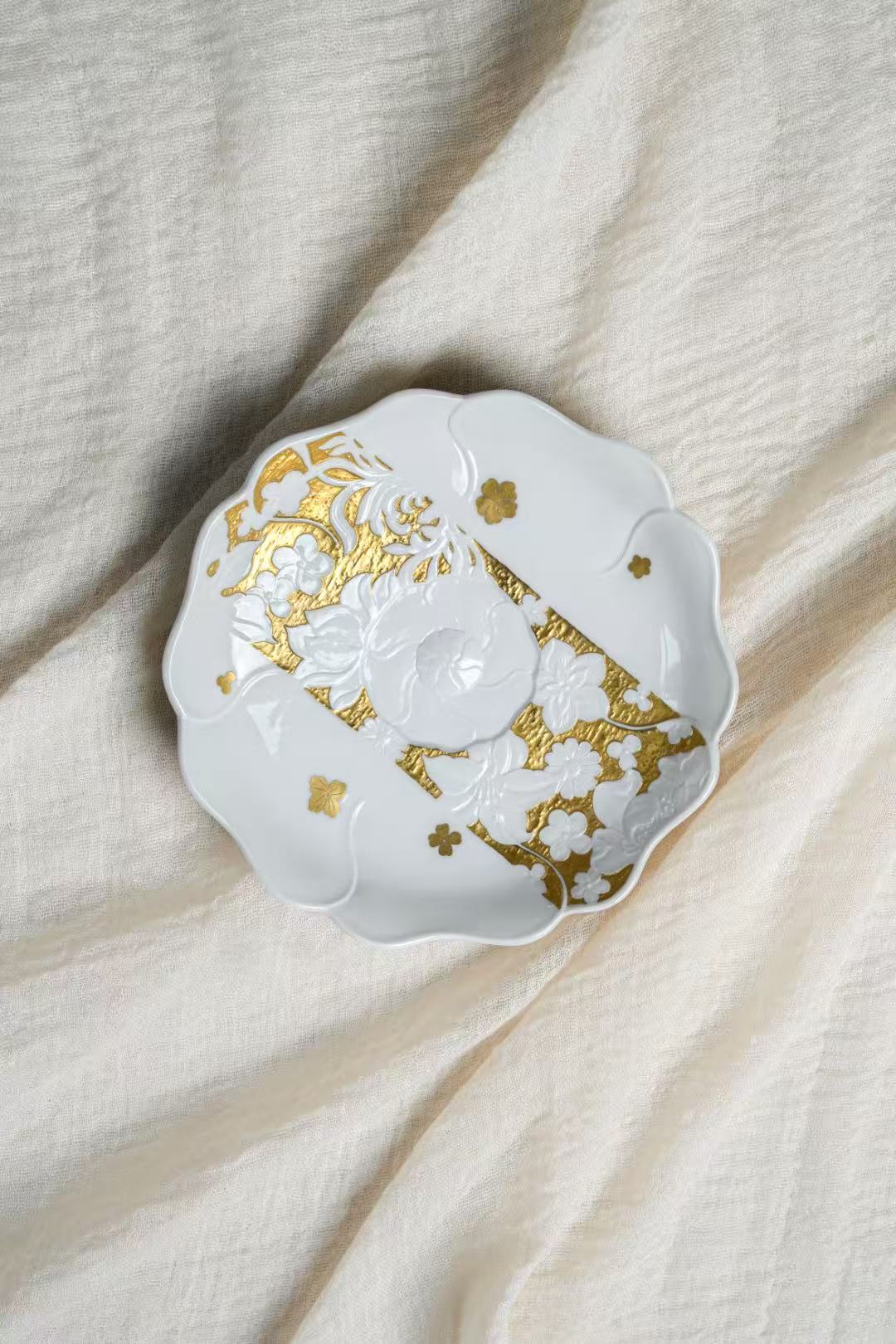 The Golden Peony Jewellery Dish